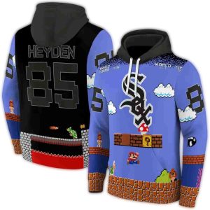 Ersonalized Chicago White Sox Mario All Over Print Hoodie