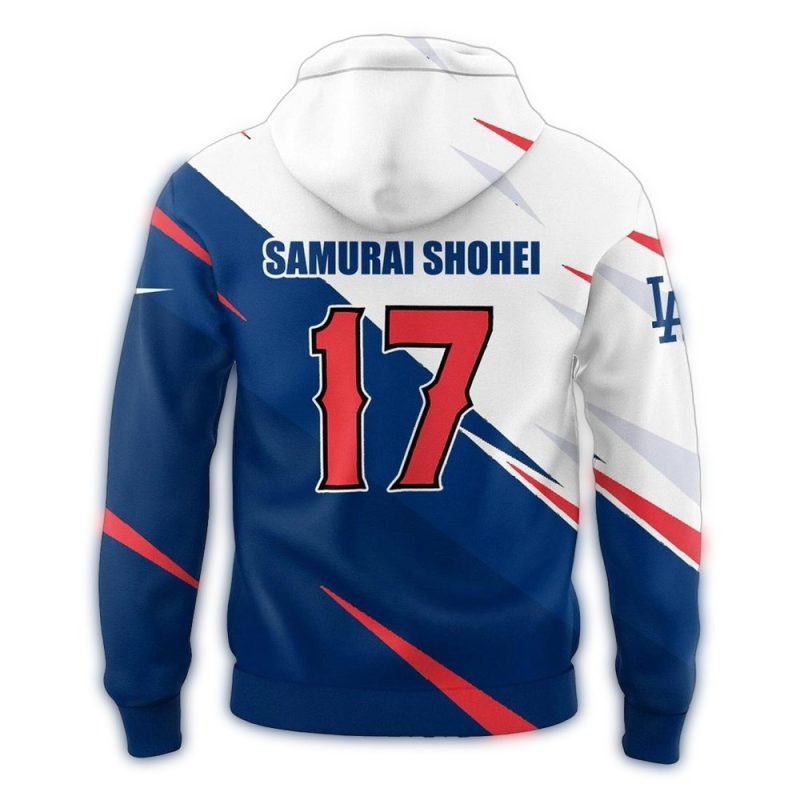 Fortnite x Shohei Ohtani Los Angeles Dodgers All-Over Print Hoodie for Fans - Image 2