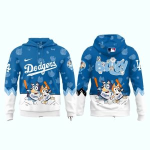 Los Angeles Dodgers 2025 Bluey Night All-Over Print Hoodie for Fans