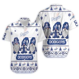 Los Angeles Dodgers Christmas Gnome Hawaiian Shirt for Festive Fans