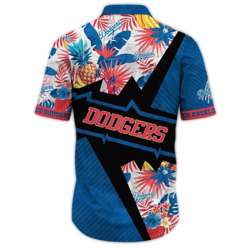 Los Angeles Dodgers Floral Pineapple Hawaiian Shirt for Casual Style