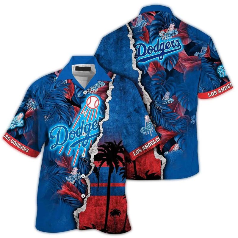 Custom Los Angeles Dodgers Coconut Leaf Hawaiian Shirt for Fans - Image 3