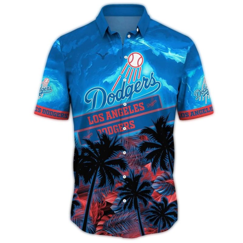 Los Angeles Dodgers Coconut Print Hawaiian Shirt for Fans - Image 3