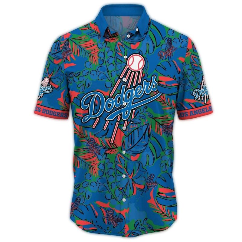 Los Angeles Dodgers Floral Tropical Hawaiian Shirt for Fans