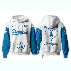 Los Angeles Dodgers All-Over Print Hoodie for Nurses and Fans