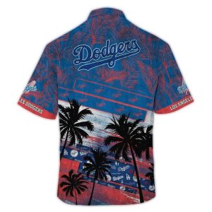 Los Angeles Dodgers Tropical Palm Tree Hawaiian Shirt for Fans
