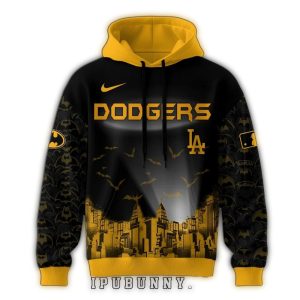 Los Angeles Dodgers Batman All-Over Print Game Night Hoodie for Fans