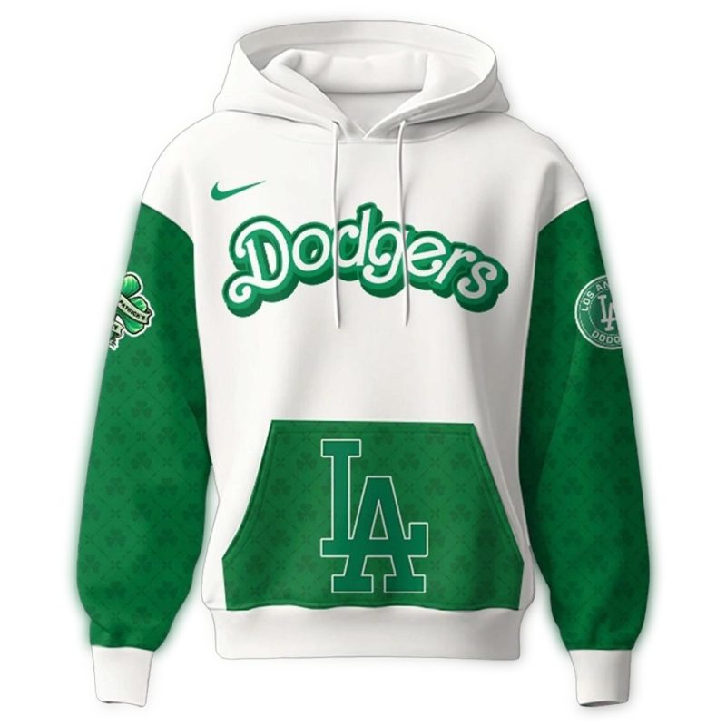 Funny Los Angeles Dodgers St Patrick's Day All-Over Print Hoodie