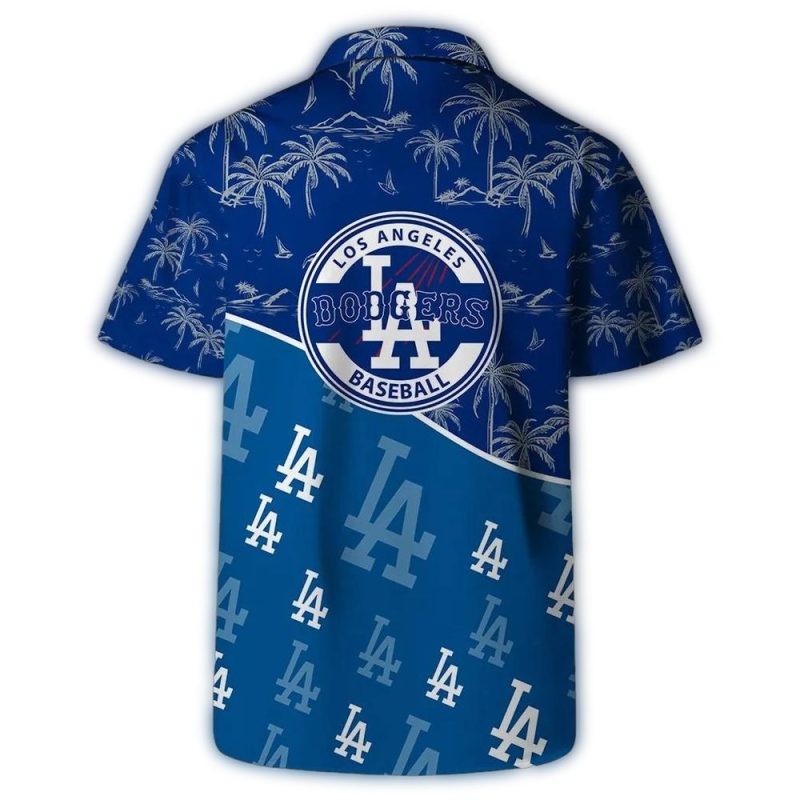 Los Angeles Dodgers Hawaiian Shirt - Palm Paradise Design