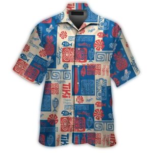Los Angeles Dodgers Pineapple Print Hawaiian Shirt for Fans