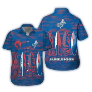Los Angeles Dodgers Hawaiian Shirt for Beach and Surf Lovers