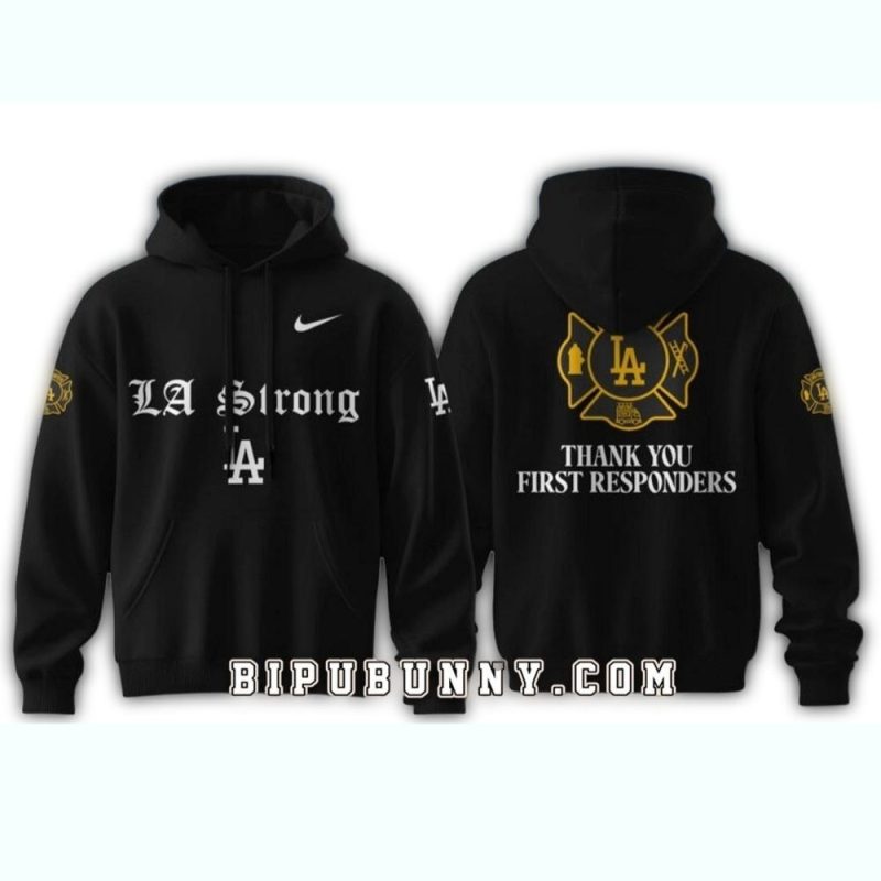 Los Angeles Dodgers First Responders All Over Print Hoodie for Fans