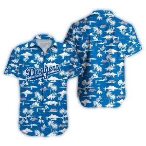 Los Angeles Dodgers Tropical Sunset Hawaiian Shirt for Fans