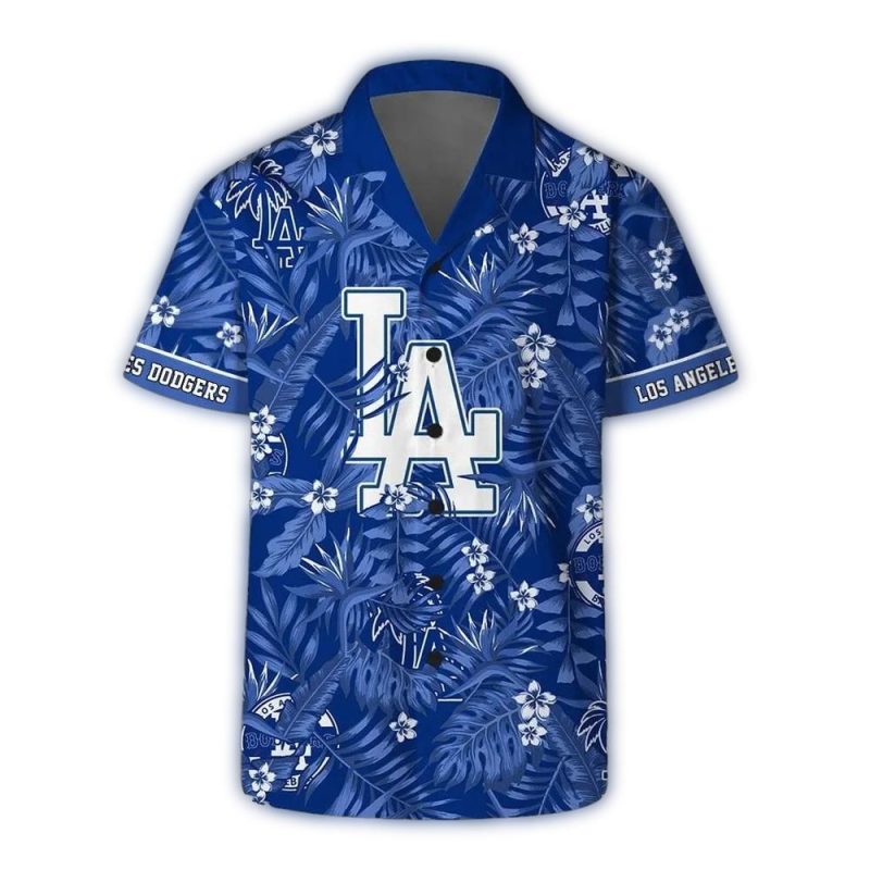 Los Angeles Dodgers Victory Hawaiian Shirt - Tropical Style Tee - Image 2