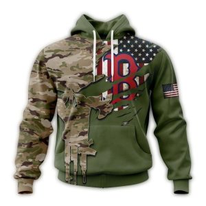 Personalized and Number Boston Red Sox Camo For Veterans Day All Over Print Hoodie