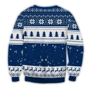 New York Yankees Christmas Ugly Sweater With Deer And Tree Pattern