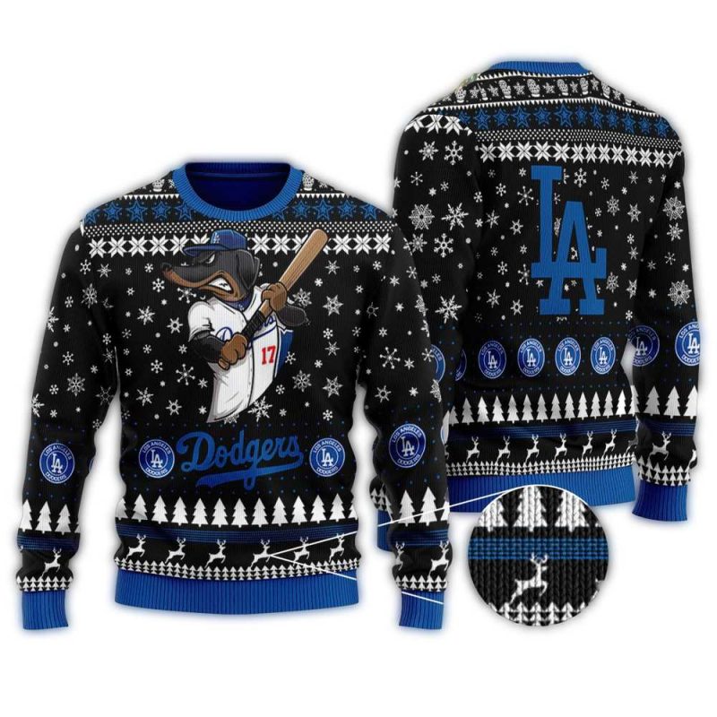 Los Angeles Dodgers Christmas Ugly Sweater for Fans and Holiday Cheer