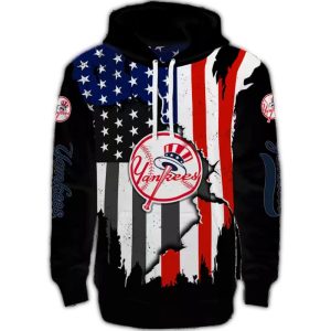 New York Yankees American Pride All-Over Print Hoodie