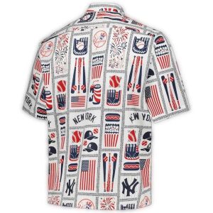 New York Yankees Americana Celebration Hawaiian Shirt For Fans