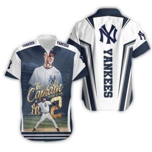 New York Yankees Hawaiian Shirt - Captains Tribute Design