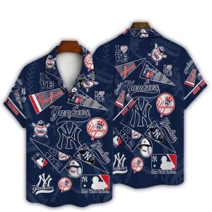 New York Yankees Logo Hawaiian Shirt For Men – Stylish Summer Wear