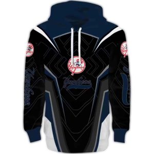 Futuristic New York Yankees All Over Print Hoodie For Trendy Fans
