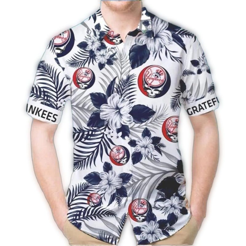 new york yankees grateful dead hawaiian t shirt 7826 z1o86