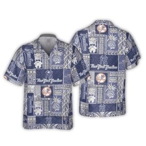 New York Yankees Patchwork Hawaiian Shirt For Tropical Style Fans