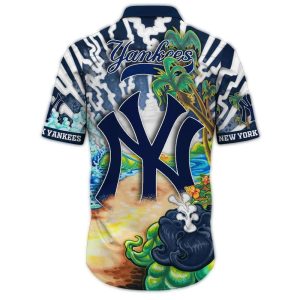 Vintage New York Yankees Hawaiian Shirt For Beach Days