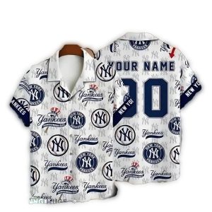 Custom New York Yankees Hawaiian Shirt For Fans – Tropical Style