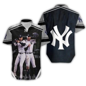 New York Yankees Power Duo Hawaiian Shirt - Stylish Fan Apparel