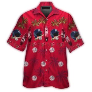 New York Yankees Tropical Coconut Hawaiian Shirt For Surf Lovers