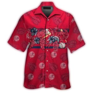 New York Yankees Floral Print Hawaiian Shirt For Fans