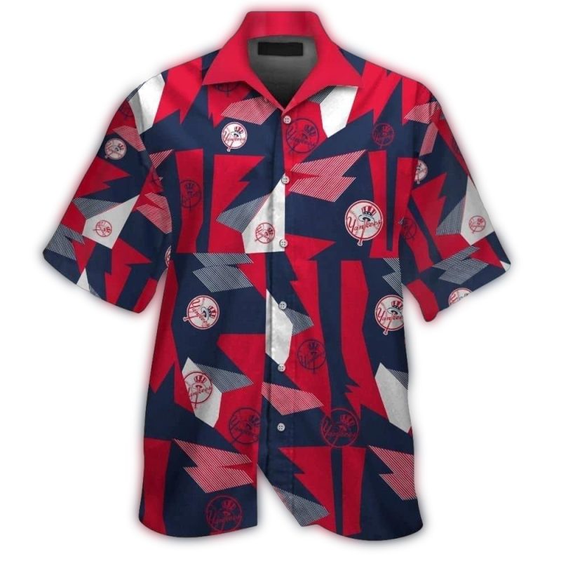 new york yankees short sleeve button up tropical hawaiian shirt ver06 7083 xxpbx