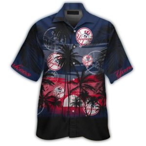New York Yankees Dawn Beach Hawaiian Shirt For Summer Style