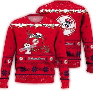 New York Yankees Snoopy Christmas Sweater For Fans And Collectors