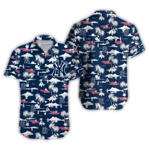 New York Yankees Beachscape Hawaiian Shirt - Summer Vibes Apparel