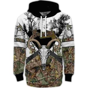 Custom Atlanta Braves Forest Silhouette All-Over Print Hoodie