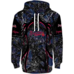 Personalized Atlanta Braves Hunting Theme All-Over Print Hoodie