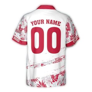 Personalized Atlanta Braves Tropical Floral Hawaiian Shirt For Fans