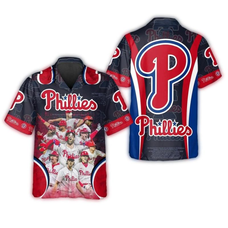 Philadelphia Phillies All-Star Player Hawaiian Shirt for Fans - Image 3