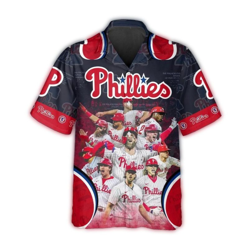 Philadelphia Phillies All-Star Player Hawaiian Shirt for Fans - Image 2