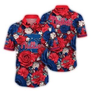 Philadelphia Phillies Floral Hawaiian Shirt for Fans
