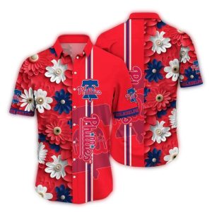 Philadelphia Phillies Floral Print Hawaiian Shirt for Fans