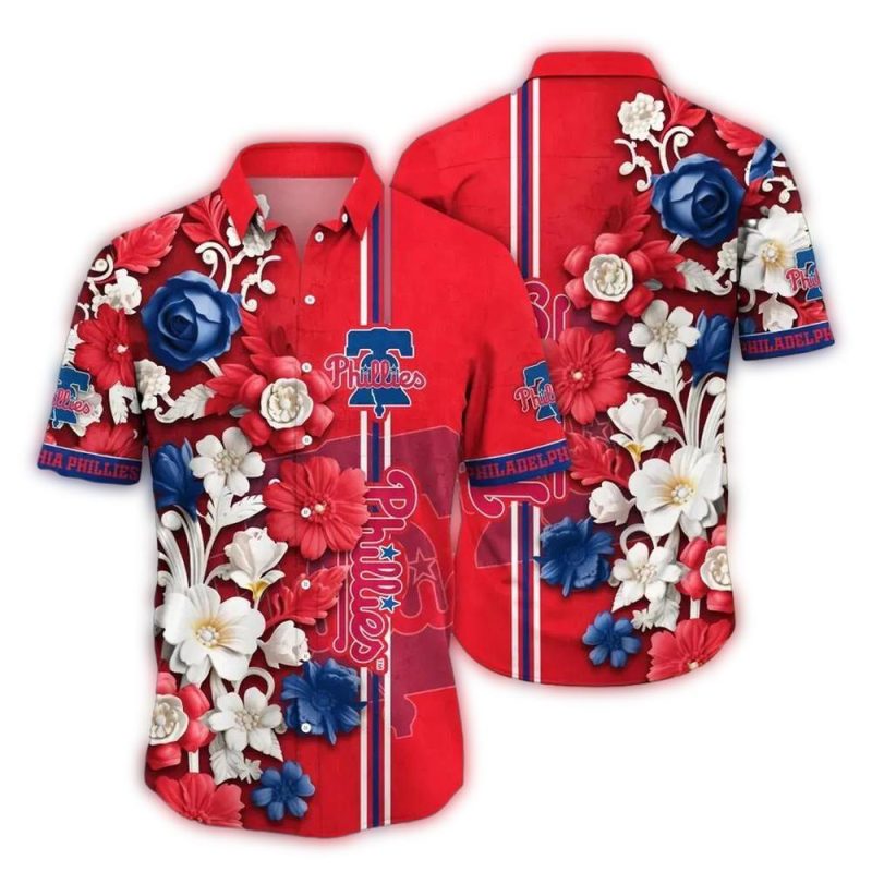 Philadelphia Phillies Stars & Fireworks Hawaiian Shirt for Fans
