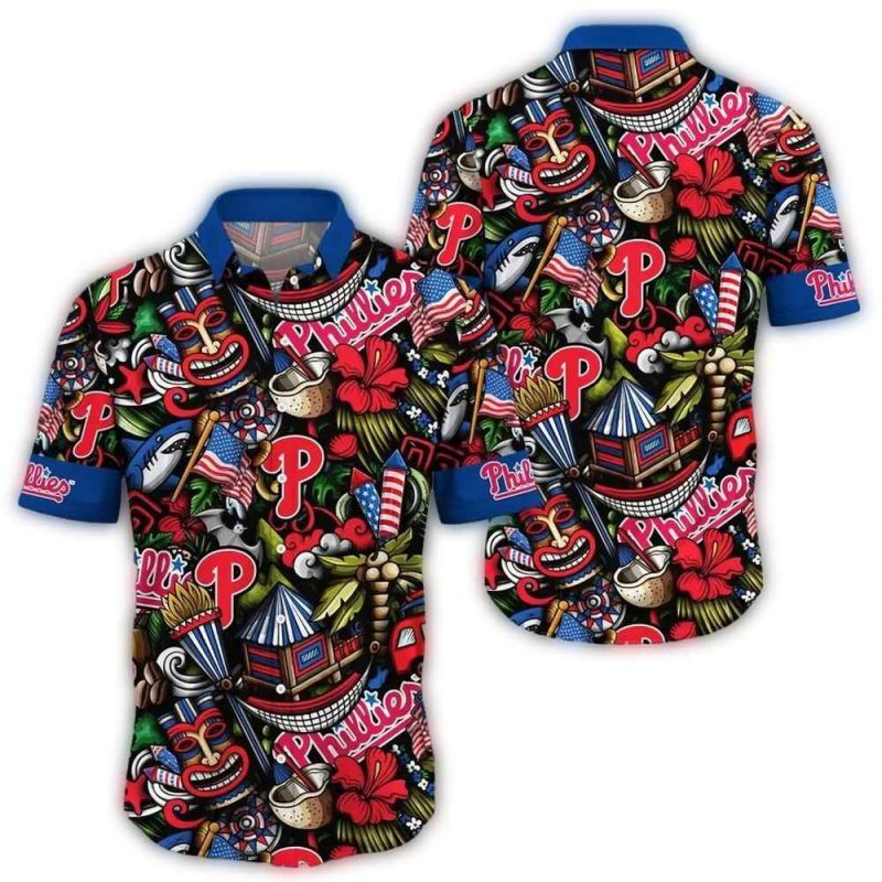 Philadelphia Phillies Hawaiian Shirt - Fun Carnival Design for Fans