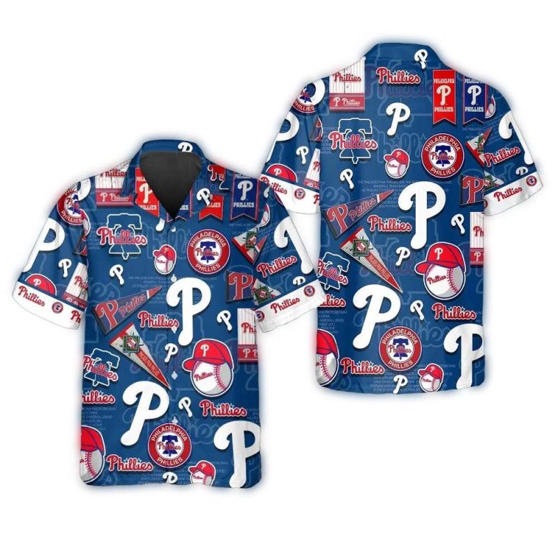 Philadelphia Phillies Classic Hawaiian Shirt for Fans - Image 3