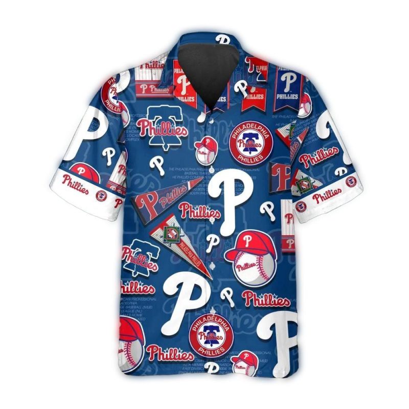 Philadelphia Phillies Classic Hawaiian Shirt for Fans - Image 2