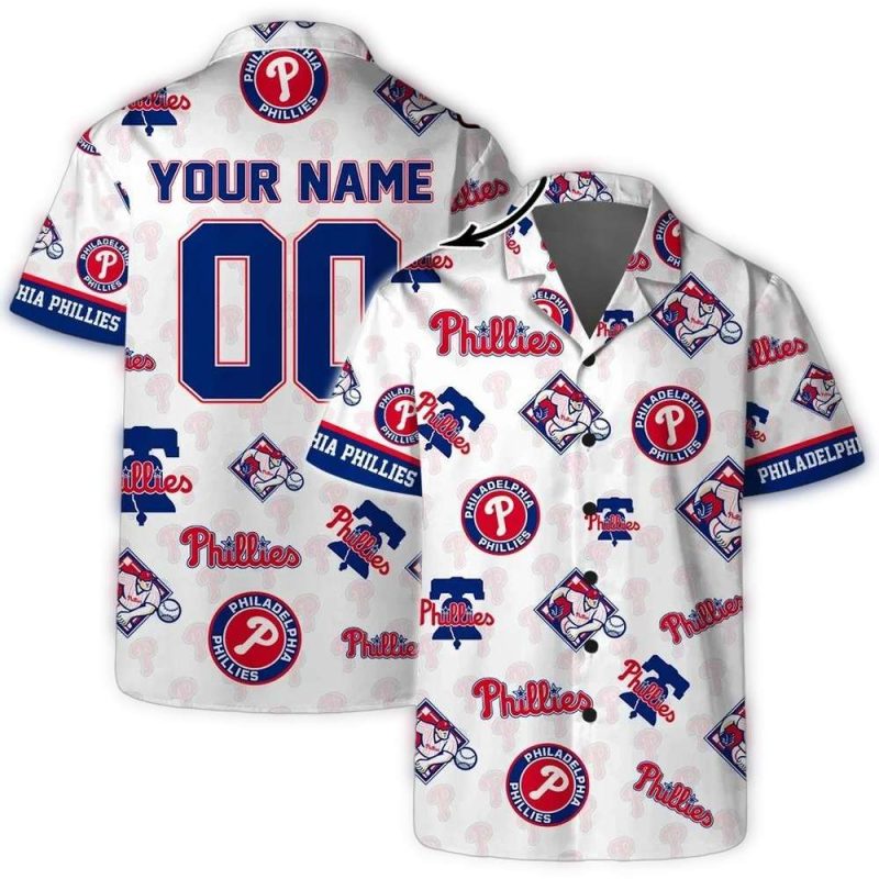 Custom Philadelphia Phillies Mascot Hawaiian Shirt for Fans - Image 3