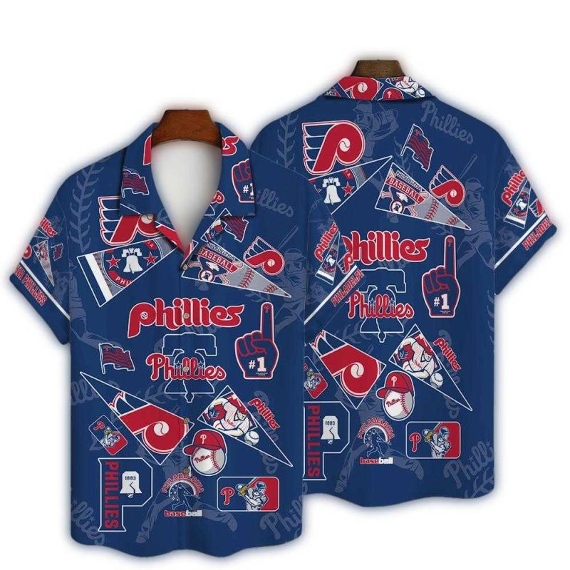 Philadelphia Phillies Hawaiian Shirt for Ultimate Fan Spirit - Image 3